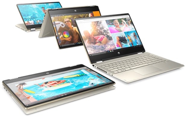 HP Pavilion x360 14-dh0000の外観・2 in 1 PC