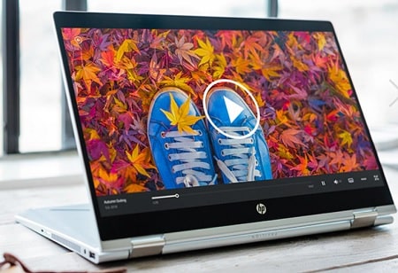 HP Pavilion x360 14-dh0000の外観・スタンドモード