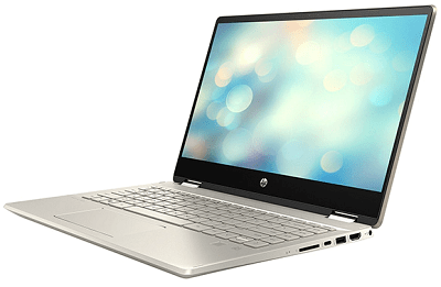 HP Pavilion x360 14-dh0000の外観・横