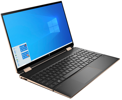 HP Spectre x360 15の外観・左斜め前から