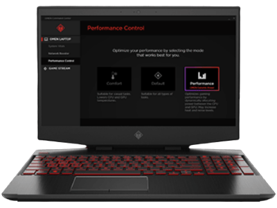 HP OMEN 15のパフォ―マンスコントロール