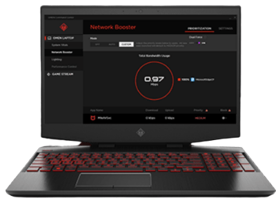 HP OMEN 15・ネットワークブースター