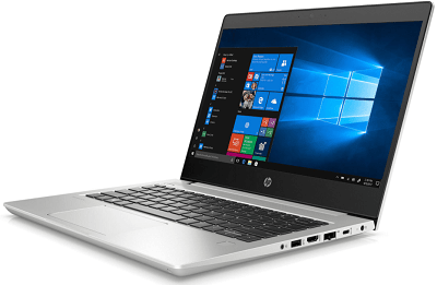 HP Probook 430 G7の外観・右斜め前から