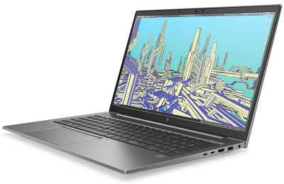 HP ZBook Firefly 15 G7の外観　右斜め前から