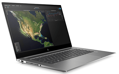 HP ZBook Create G7の外観 左斜め前から