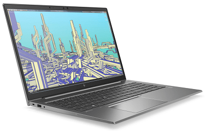 HP ZBook Firefly 15 G7の外観　左斜め前から