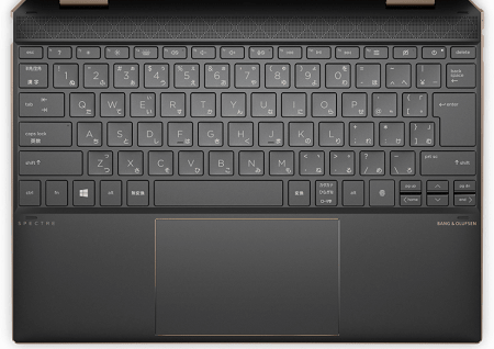 HP Spectre x360 14（2020年モデル）のキーボード