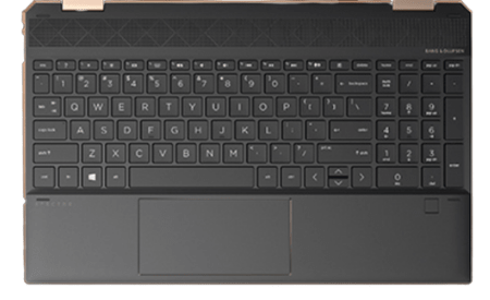 HP Spectre x360 15-eb1000のキーボード
