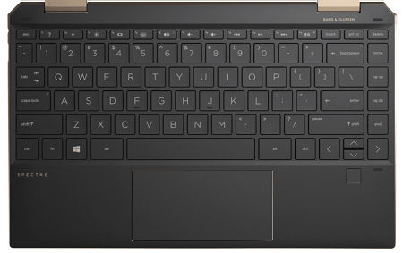 HP Spectre x360 13-aw2000のキーボード