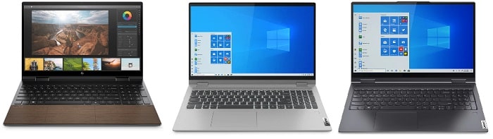 HP Envy 15-ed1000と比較機種の筐体