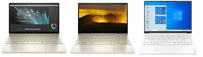 HP Envy 13-ba1000と比較機種の筐体