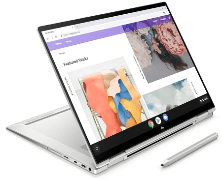 HP Chromebook x360 13c　スタンドモード