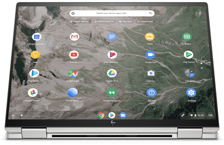 HP Chromebook x360 13c　タブレットモード