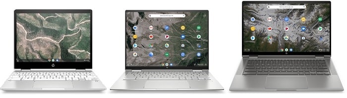 HP Chromebook 14aと比較機種の筐体