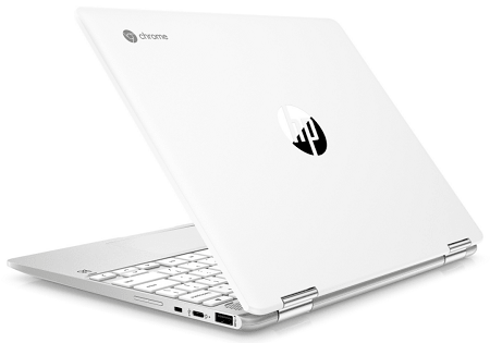 HP ChromeBook x360 12b-ca0000の外観　背面