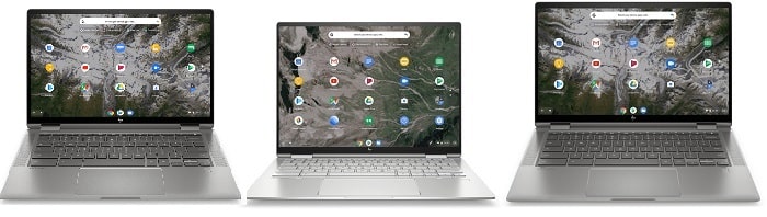 HP ChromeBook x360 14cと比較機種の筐体