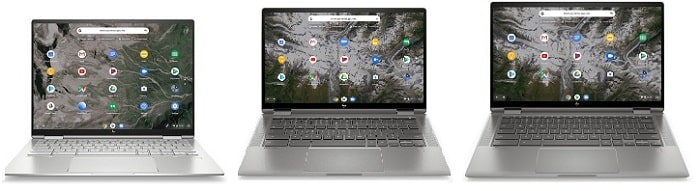 HP ChromeBook x360 13cと比較機種の筐体