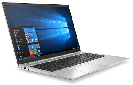 HP EliteBook 850 G7の外観　左斜め前から