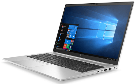 HP EliteBook 850 G7の外観　右斜め前から