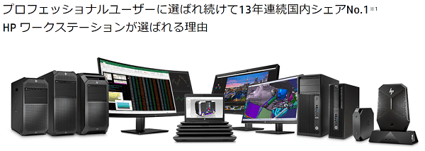 HPのワークステーションは13年連続シェアNo.1