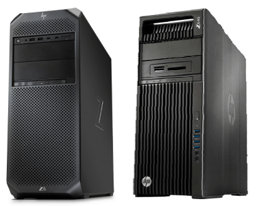 HP Z6 G4と旧モデルのX640の筐体比較