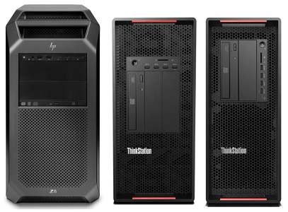 HP Z8 G4とLenovo ThinkStation P920、P720との比較