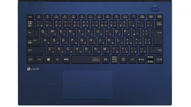 NEC Lavie N14 2021年秋冬モデルのキーボード