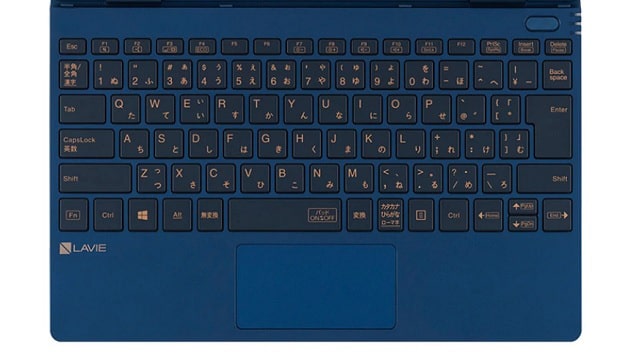 NEC Lavie N12 2021年春モデルのキーボード