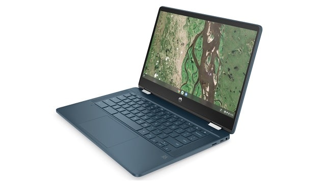 HP Chromebook x360 14b-cb0000　右斜め前から