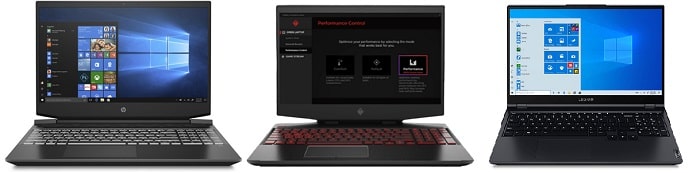 HP Pavilion Gaming 15-ec2000と比較機種の筐体