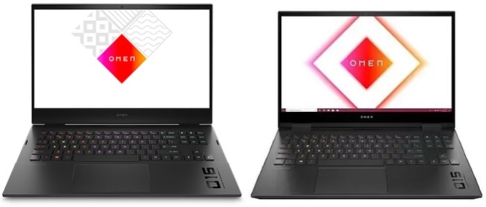 HP OMEN 16とOMEN 15（2021）の筐体比較