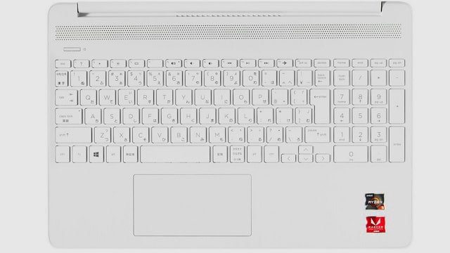 HP 15s-eq2000のキーボード