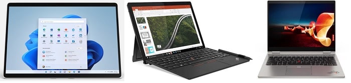 Surface pro 8と比較機種の筐体