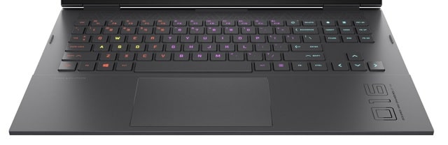 HP OMEN 16-c0000 AMDのキーボード