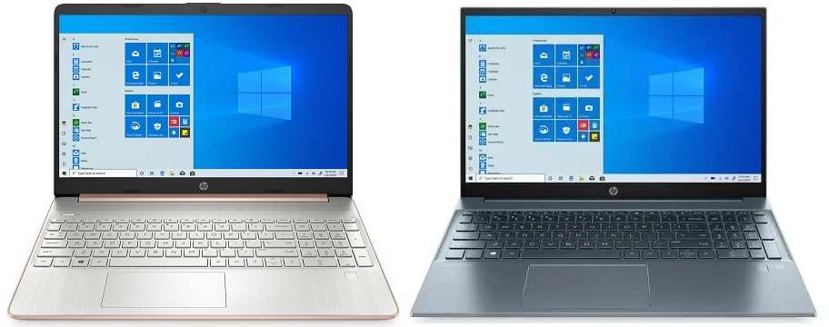 HP 15s-eq2000と上位モデルの筐体比較