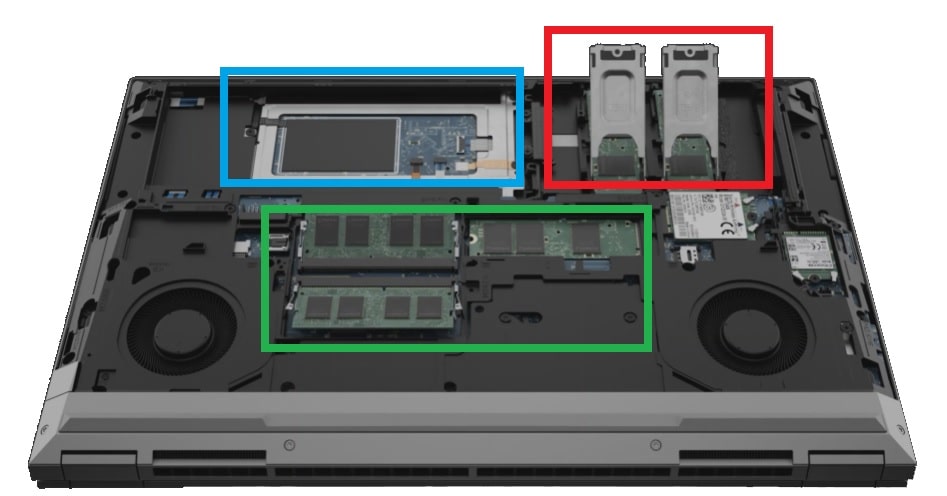 ZBook Fury 15.6inch G8の筐体内部