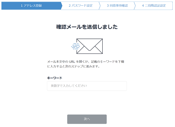 bitflyerの口座開設手順