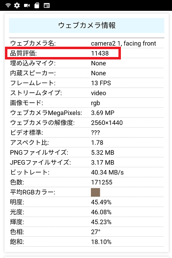 ALLDOCUBE X Gameのフロントカメラの性能テスト