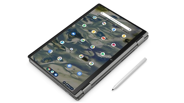 HP Chromebook x360 14c-cc　タブレットモード