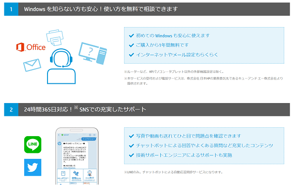 HP サポート・保証