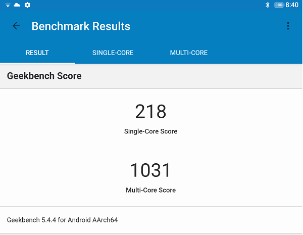 Alldocude x game　Geekbench 5の測定結果