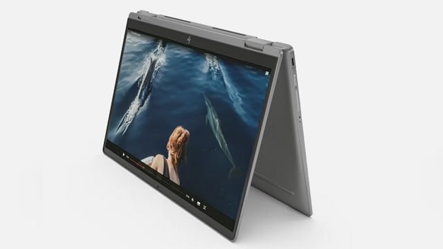 HP Chromebook x360 14c-cc　テントモード (2)