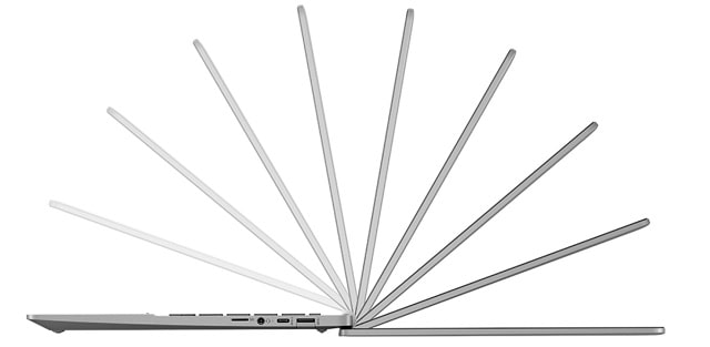 HP Chromebook 14b ディスプレイが180度開く