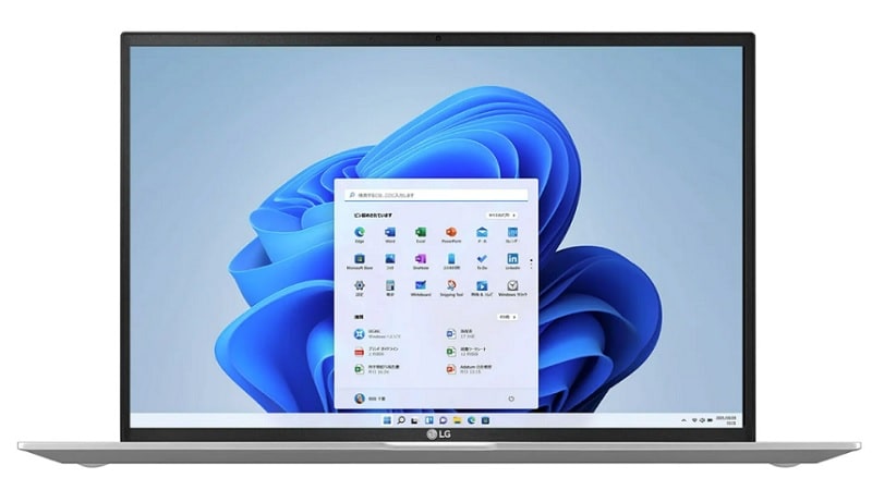 LG gram 17 2021年秋冬モデル　ディスプレイ