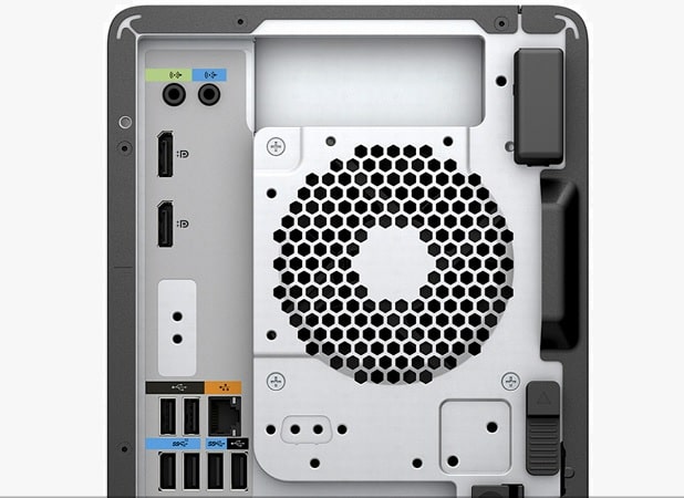 HP Z2 G8 Tower Workstation 背面インターフェース