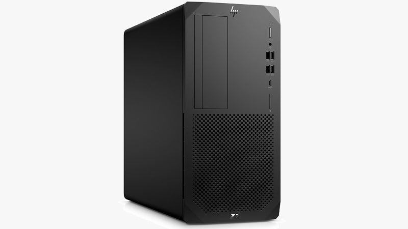 HP Z2 G8 Tower Workstation 左斜め前から