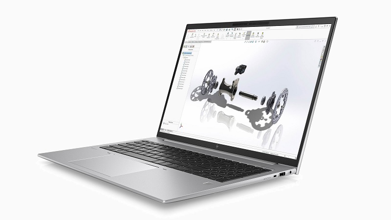 HP ZBook Firefly 16 inch G9 右斜め前から