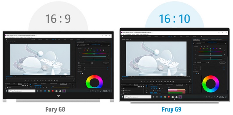 HP ZBook Fury 16 G9 ディスプレイの比較