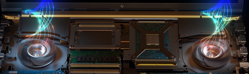 HP ZBook Fury 16 G9 べーパーチャンバー
