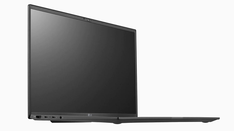 LG gram 14インチ 2022年モデル 左斜め前から